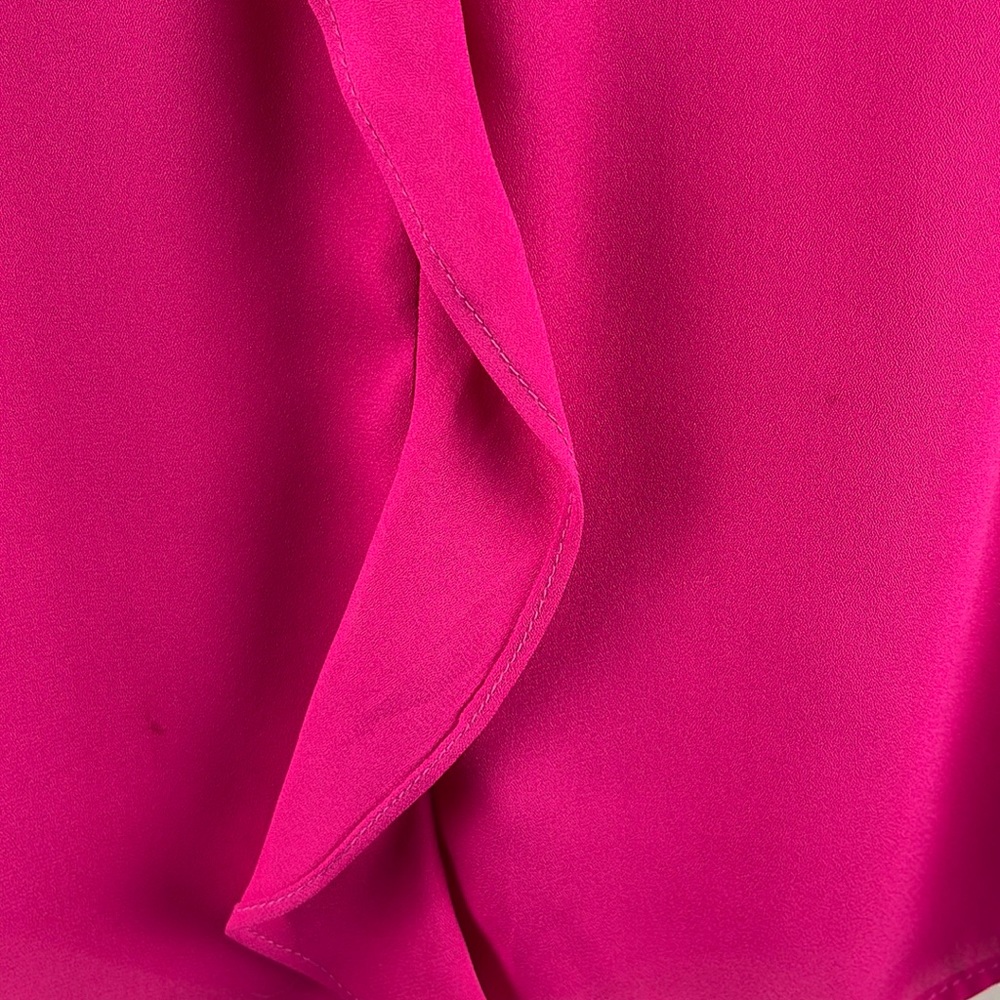 Ruffle Neck Long Sleeve Georgette Blouse - Picture 8 of 12